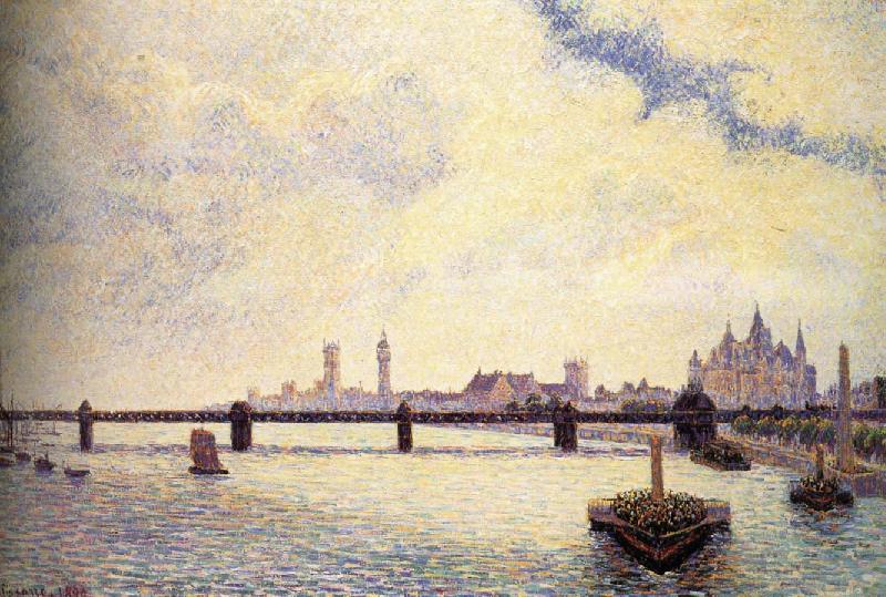 Camille Pissarro London Bridge Sweden oil painting art